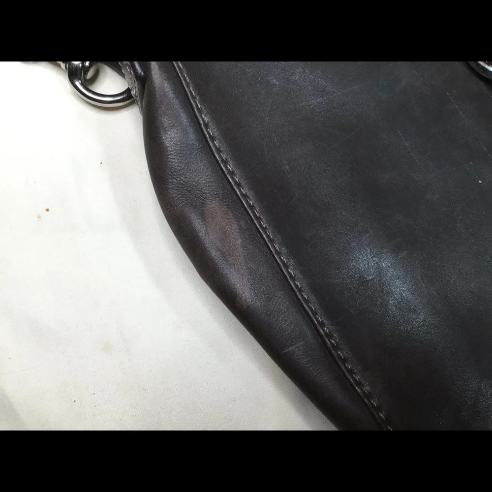 Coach Brown Leather Chelsea Hobo Crossbody READ